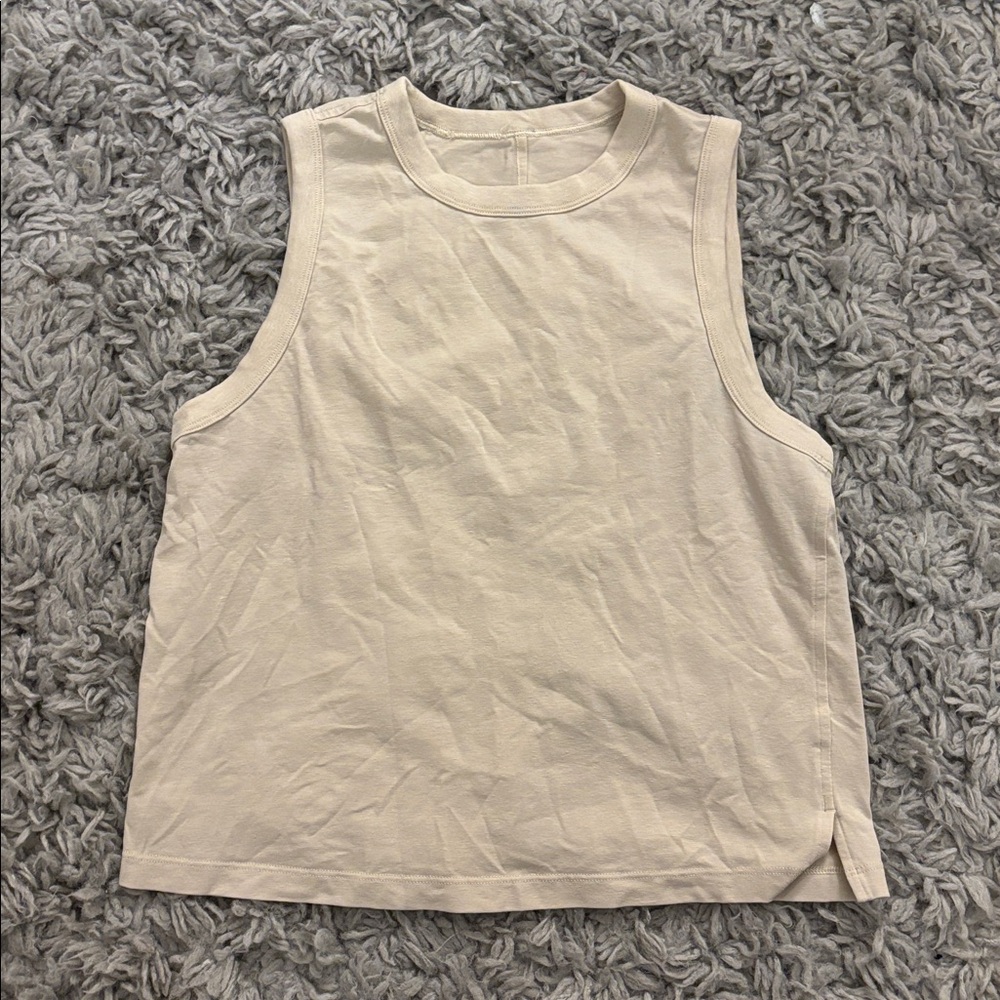 NWOT Lululemon Trendy Beige Workout Tank